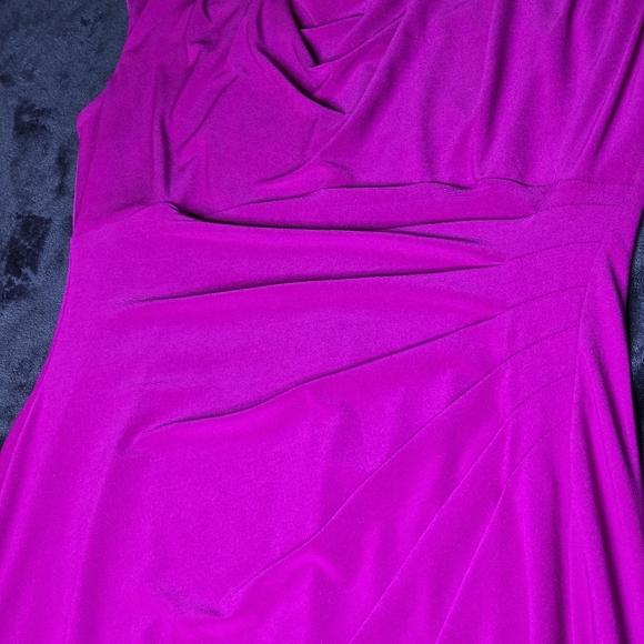 Lauren Ralph Lauren Elegant Pink Cowl Neck Dress Size 10 - Picture 3 of 9